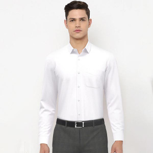 Men White Formal Shirt