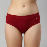 Women Pack of 3 Assorted Mid Waist Full Coverage Cotton Antimicrobial Briefs